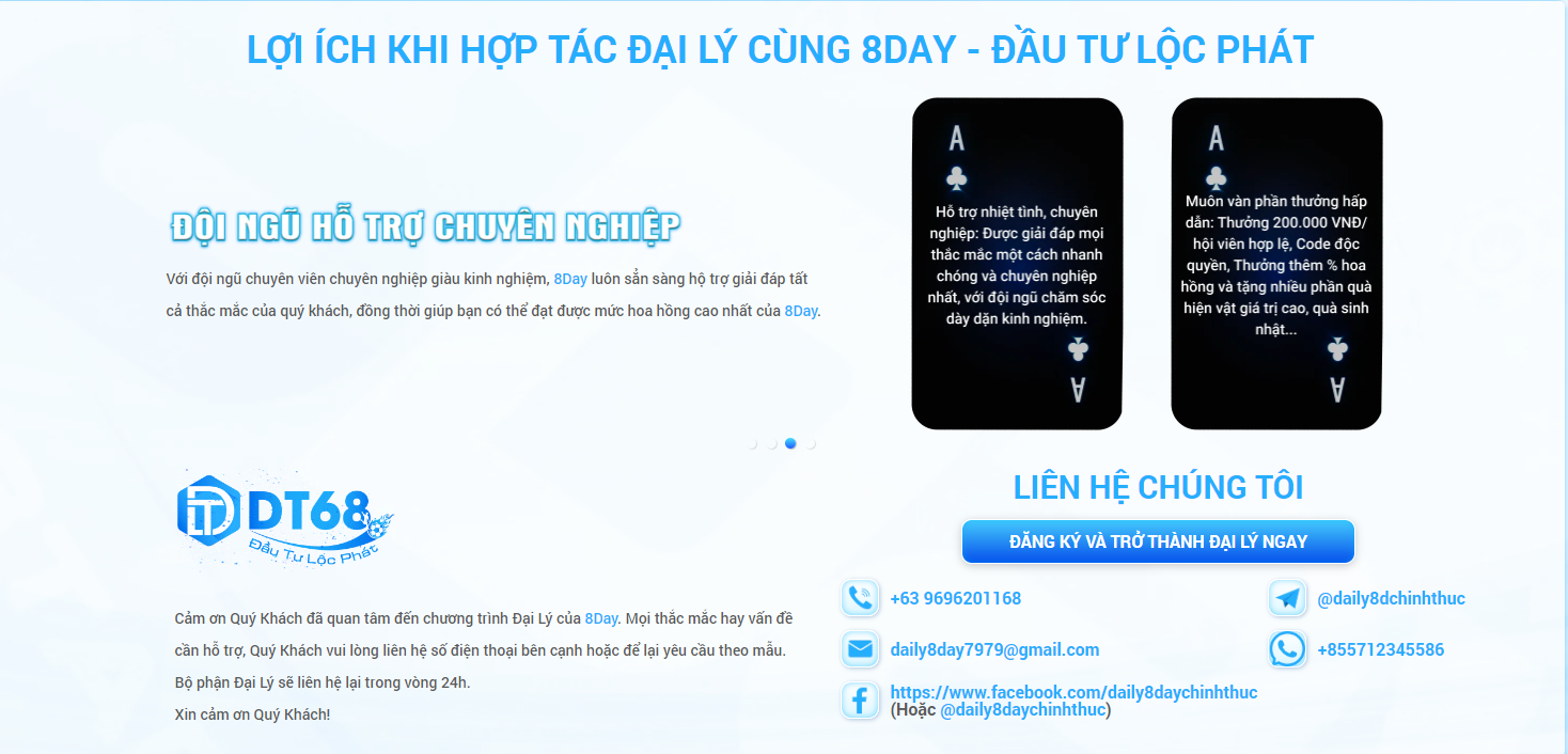 Quyền Lợi Khi Hợp Tác Đại Lý DT68