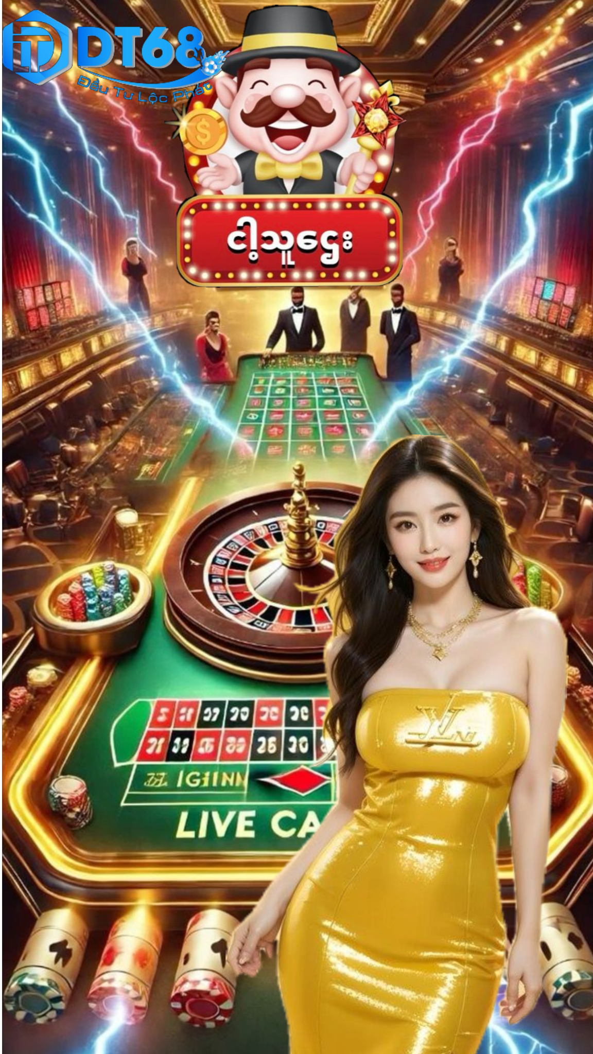 Live casino DT68 – tương lai của cá cược trực tuyến