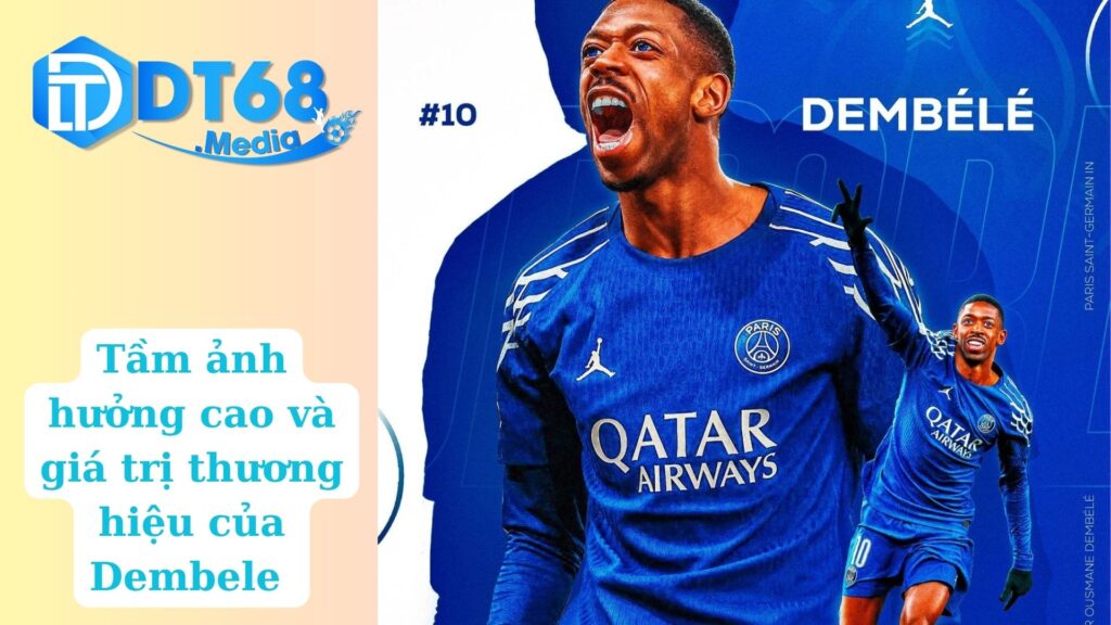 Tầm ảnh hưởng cao và giá trị thương hiệu của Dembele